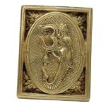 Om Ganesha Face Brass Wall Hanging | Sacred Om Ganesha Wall Hanging for Protection & Blessings