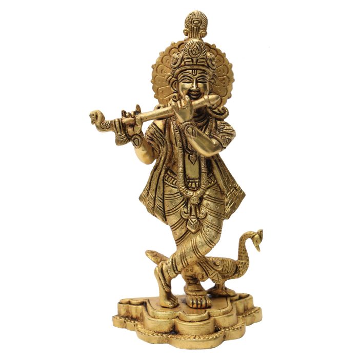 Super Fine Finish Krishna Brass Idol | Deity Idol Exclusive Collection - Image 1
