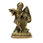 Radha Krishna Brass | Authentic Hindu Deity Statue Divine Blessings Symbolism