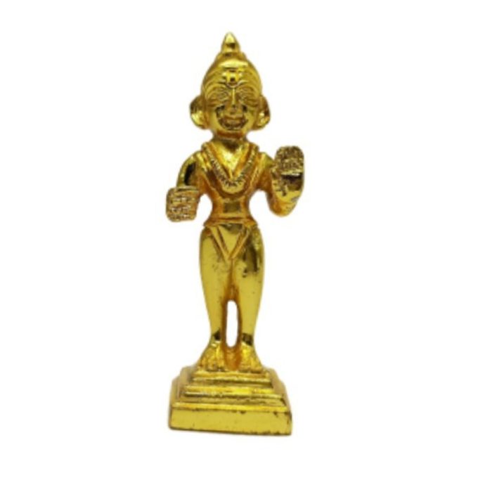 Bal Kanth / Swaminarayan Harikrishna Maharaj Gold Plattilversin  Idol | Deity Idol Exclusive Collection - Image 1