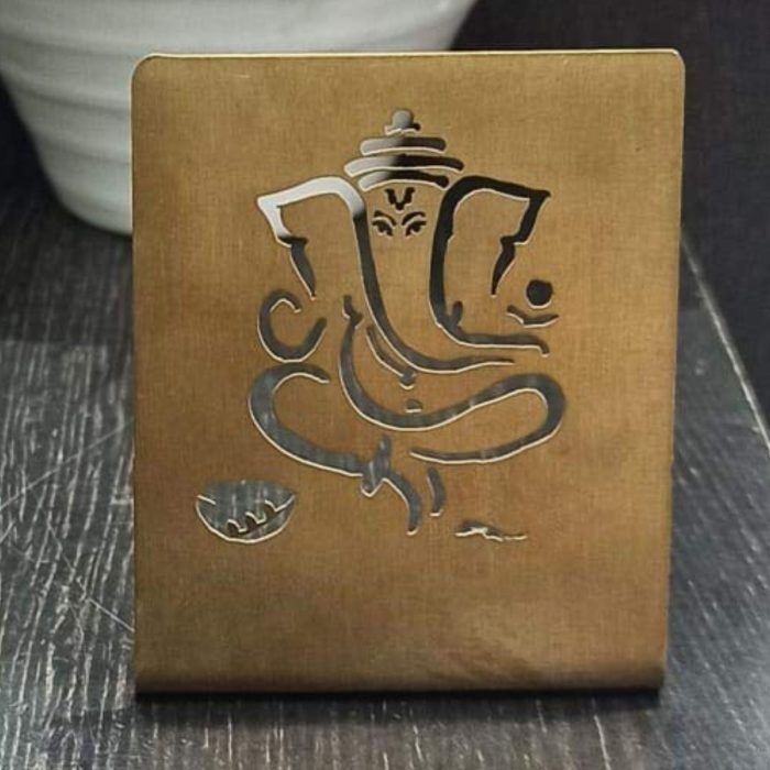 Brass Carved Ganesha Plate Handicraft  Idol | Deity Idol Exclusive Collection - Image 1