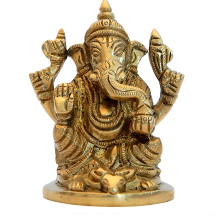 Ganesh On Rat Brass Idol | Deity Idol Exclusive Collection