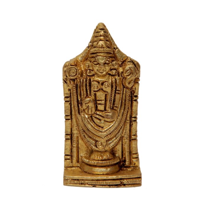Standing Tirupati Balaji Lord Venkateswara Brass Statue For Handicarft  Idol | Deity Idol Exclusive Collection - Image 1