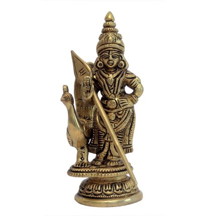 Lord Murugan Kartikeya  Brass Idol  Idol | Deity Idol Exclusive Collection