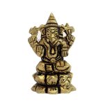 Small Ganesh God Idol Brass | Symbol of Obstacle Removal Ganesha Idol Symbol of Prosperity & Success