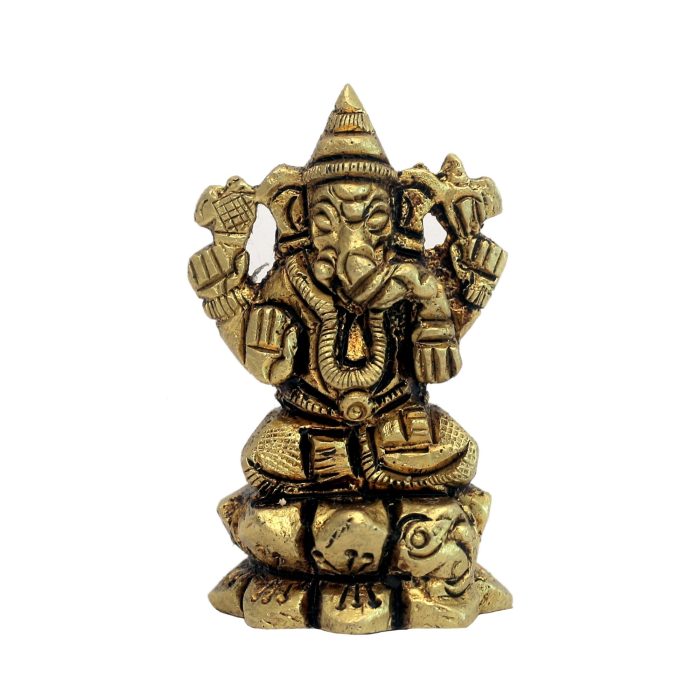 Small Ganesh God Idol Brass Idol | Deity Idol Exclusive Collection - Image 1