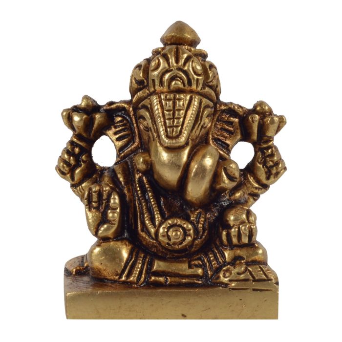 Dagdu Ganesh Idol Brass Murti  Idol | Deity Idol Exclusive Collection - Image 1