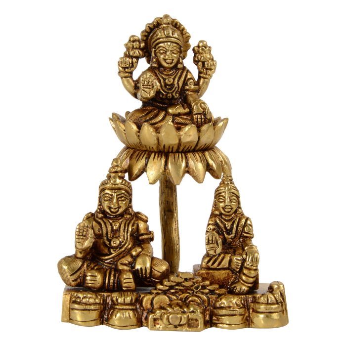Dhankunji Dhankuber Laxmi Brass Idol | Deity Idol Exclusive Collection - Image 1
