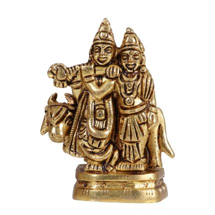 Radha Krisha Small Idol Brass Idol | Deity Idol Exclusive Collection