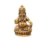 Lord Kuber Brass For Decor Collectible | Authentic Hindu Deity Statue Divine Blessings Symbolism
