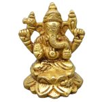 Small Kaal Ganesh Brass | Symbol of Obstacle Removal Ganesha Idol Symbol of Prosperity & Success
