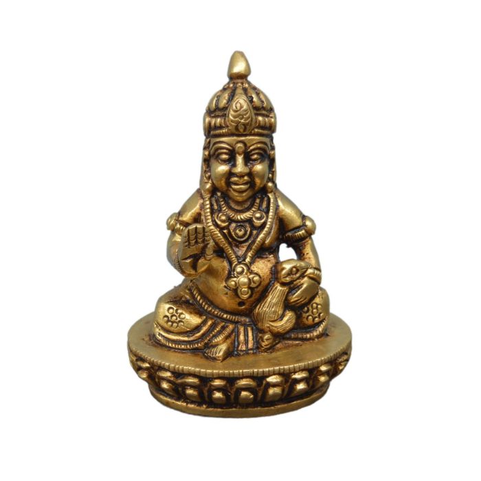 Kuber Ji Treasure Lord Wealth Maharaj Brass Idol Murti  Idol | Deity Idol Exclusive Collection - Image 1