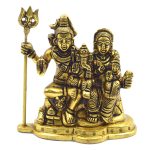 Shiv, Parvati and Ganesha Family Statue | Complete Shiva Family Statue for Household Harmony & Blessings