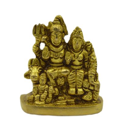 Shiv Parivar Small Brass Idol | Deity Idol Exclusive Collection