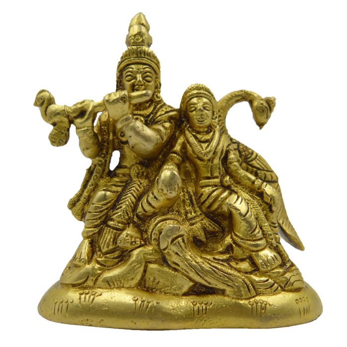 Radha Krishna Brass Idol | Deity Idol Exclusive Collection - Image 1