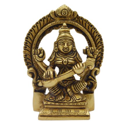 Saraswati Idol Brass Collectible  Idol | Deity Idol Exclusive Collection