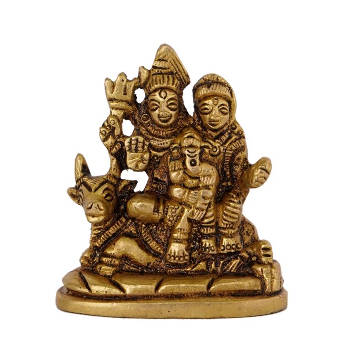 Shiva Family God Idol Brass Idol | Deity Idol Exclusive Collection - Image 1