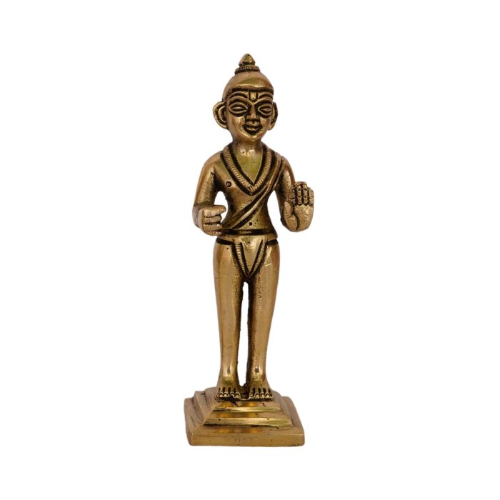 Balkantha / Swaminarayan Harikrishna Maharaj Brass Idol | Deity Idol Exclusive Collection - Image 1