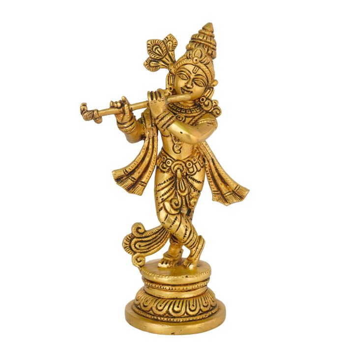 Krishna God Idol Brass Idol | Deity Idol Exclusive Collection - Image 1