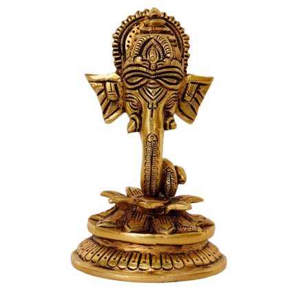 Head Kamal Ganesh God Brass Idol | Deity Idol Exclusive Collection
