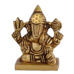 Dagdu Ganesh Brass &ndash; Premium Brass Deity Idol for Home & Temple