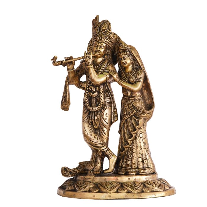 Radha Krishna Brass Idol | Deity Idol Exclusive Collection - Image 1