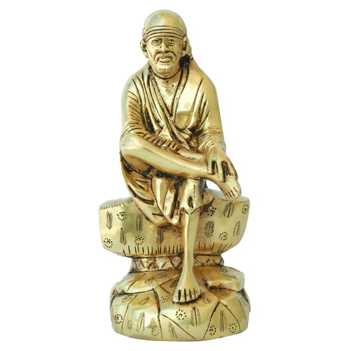 Fine Finishing Saibaba Brass Idol | Deity Idol Exclusive Collection - Image 1