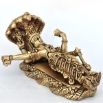 Vishnu Lying On Snake Brass | Handcrafted Deity Statue for Home Temple & Divine Blessings
