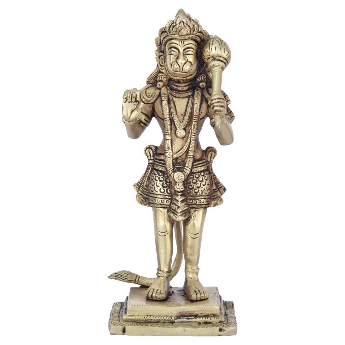 Standing Hanuman Brass Idol | Deity Idol Exclusive Collection - Image 1