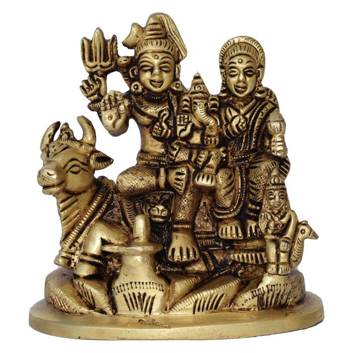 Shiv Parivar Brass Idol | Deity Idol Exclusive Collection - Image 1