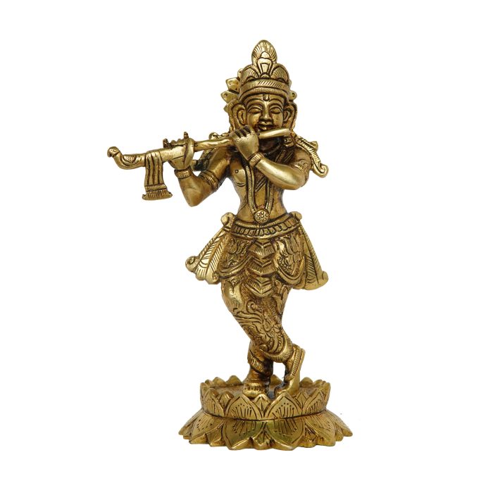 Krishna God Idol Brass Idol | Deity Idol Exclusive Collection - Image 1