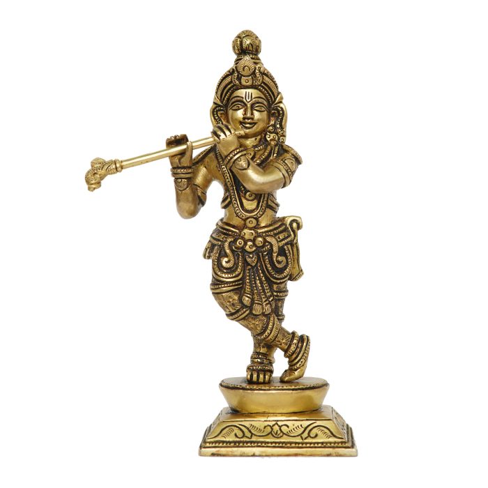 Krishna God Idol Brass Idol | Deity Idol Exclusive Collection - Image 1