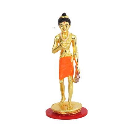 God Neelkanthvarni Standing White Metal Gold Platted Idol Statue 3″ Inch Idol | Deity Idol Exclusive Collection