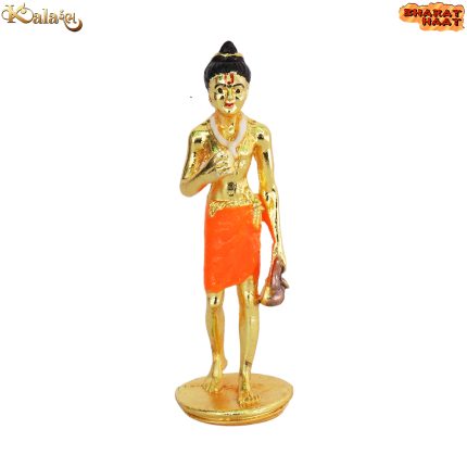 God Neelkanthvarni Standing White Metal Gold Platted Idol Statue 3″ Inch Idol | Deity Idol Exclusive Collection