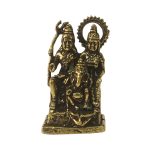 Lord Shiva Family Idol Brass 10.6″ Inch | Lord Shiva Statue for Meditation & Spiritual Transformation