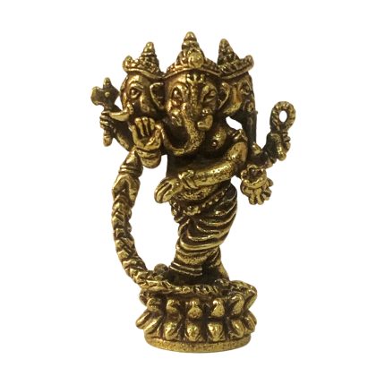 Brass Ganesha Statue for Décor Home and Car Dashboard 1.3″ Inch Idol | Deity Idol Exclusive Collection