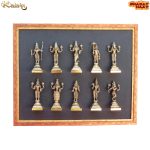 Dashavtar Vishnu Frame Brass & Resin &ndash; Premium Brass Deity Idol for Home & Temple
