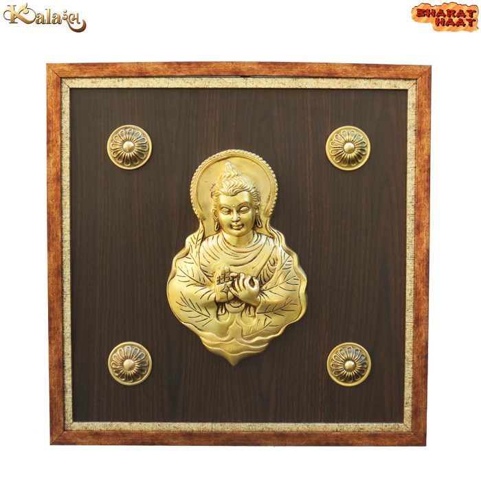 Buddha Face Frame Brass & Resin Idol | Deity Idol Exclusive Collection - Image 1