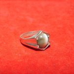 Cat Eye Silver Ring 5.0 Ct Navgraha Certified - Navgraha