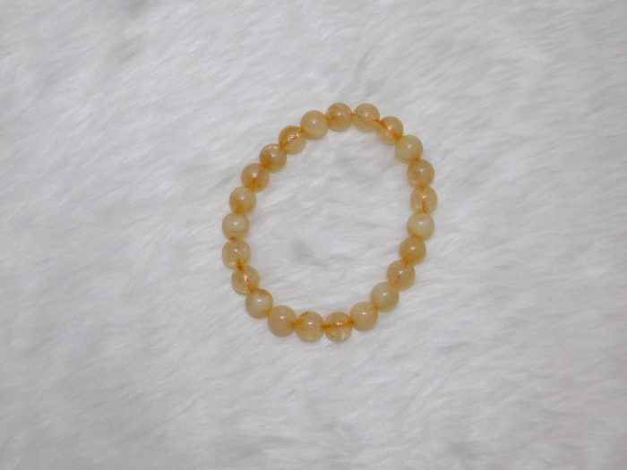 Citrine Natural Bracelet 8 MM Navgraha Certified - Navgraha - Image 5