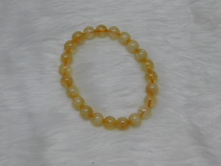 Citrine Natural Bracelet 8 MM Navgraha Certified - Navgraha