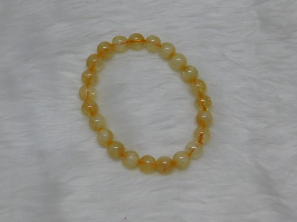 Citrine Natural Bracelet 8 MM Neel Gems Certified - Navgraha