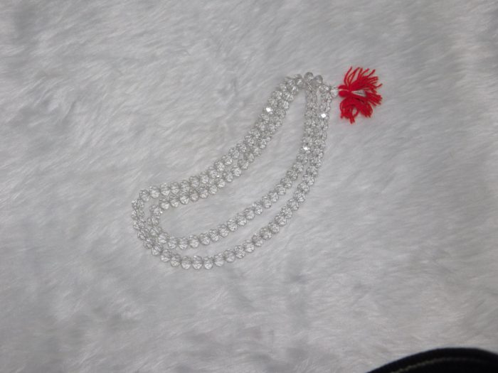 Clear Quartz Natural Mala 108 Beads 8 MM Navgraha Certified - Navgraha - Image 4