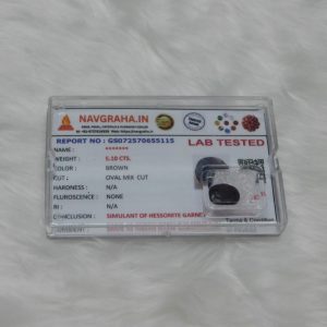 Hassonite Simulant 5.10 Ct Navgraha Certified - Navgraha