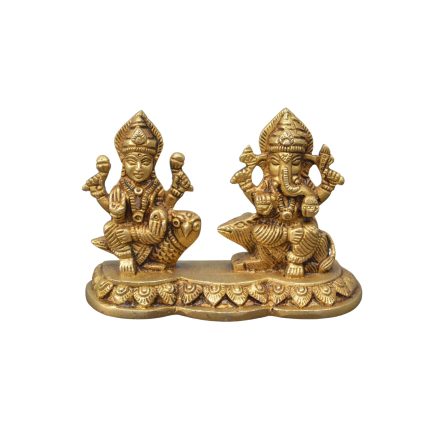 Ganpati And Laxmi Brass Idol | Deity Idol Exclusive Collection