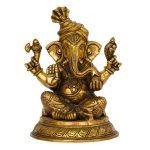 Ganesh God Idol Brass | Authentic Hindu Deity Statue for Sacred Worship