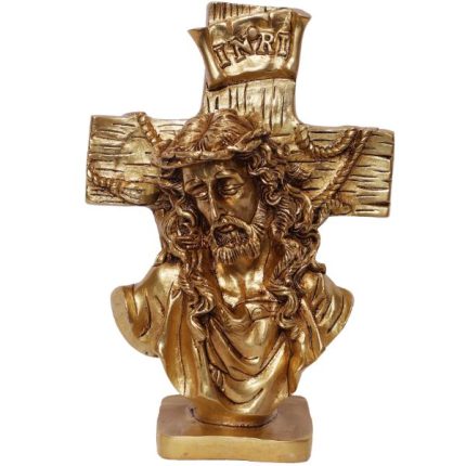 Cross with Jesus Brass Collectible  Idol | Deity Idol Exclusive Collection
