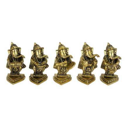 Ganesha Musical Set Brass Collectible  Idol | Deity Idol Exclusive Collection