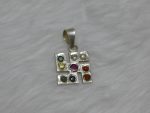 Nine Planets Silver Pendent Swastik Small Neel Gems Certificate - Navgraha - Image 4