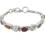 Navgraha (Navagraha) Stones Silver Bracelet with Natural Stones – Navgraha.in - Image 2